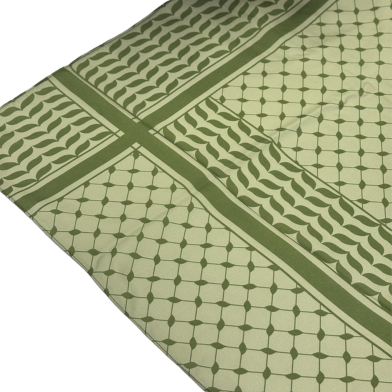 Shilpaholic Light Olive And Olive Keffiyah Hijab image