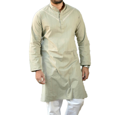 Shilpaholic Olive Classic Hand Work Panjabi image