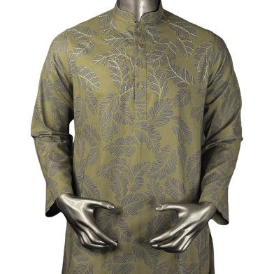 Shilpaholic Olive Shadow Heritage Panjabi image