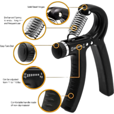 Shop Pro 5-60 KG Adjustable Hand Strengthener Grip | High Quality Hand Grip image