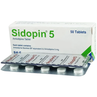 Sidopin 5mg Tablet 10's Strip image