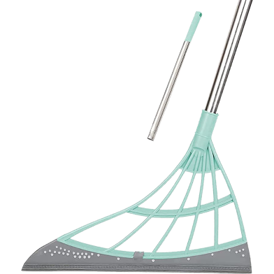 Silicone Broom And Water Wiper Smart Indoor And Outdoor Cleaning image