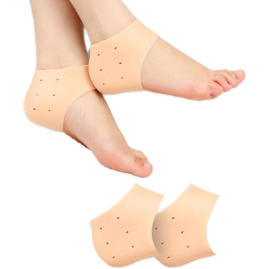 Silicone Gel Heel Foot Protector,Plantar Fasciitis Foot Arch Support Ankle Pain Relief Socks-2 PCS(1 PAIRS) image