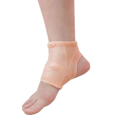 Silicone Gel Heel Protector - Plantar Fasciitis Soft Socks For Hard, Cracked, Dry Skin- 1 Pair image