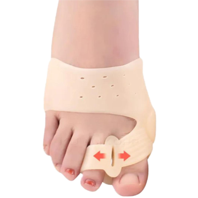 Silicone Gel Toe Separator Hallux Valgus Bunion Corrector Big Toe Straightener Thumb Valgus Protector Adjuster Feet Pads Relief image