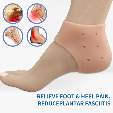 Silicone Heel Anti Crack for Men and Women (1 Pair) – Reusable and Washable Heel Protector for Foot Care Slide 3