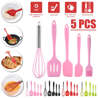 Silicone Kitchen Tools Set 5Pcs image