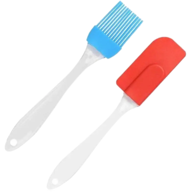 Silicone Oil And Spatula Pastry Brush-2 Pcs Set image