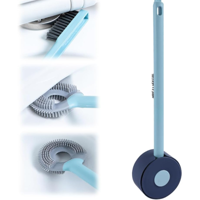 Silicone Round Toilet Brush – Flexible, Hygienic and Wall-Mounted Design image
