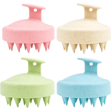 Silicone Shampoo Scalp Hair Massager Shower Brush Comb Care Tool -1 Pc image
