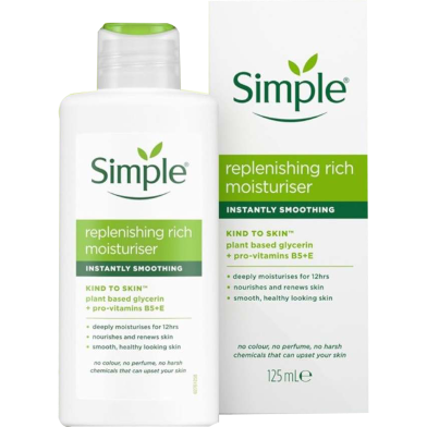 Simple Kind To Skin Replenishing Rich Moisturiser 125 ml image
