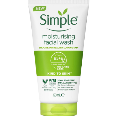 Simple Kind to Skin Moisturising Facial Wash 150ml UK image