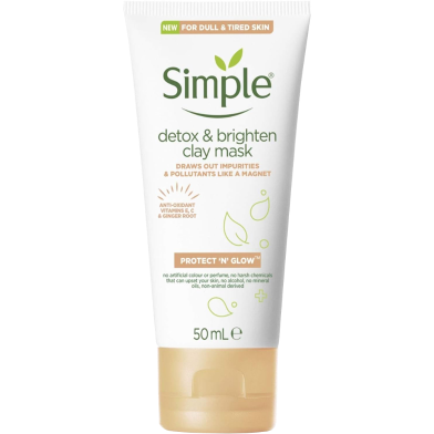 Simple Protect N Glow Detox and Brighten Clay Mask - 50 ml image