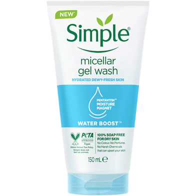 Simple Water Boost Micellar Facial Gel Wash image