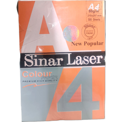 Sinar Laser color paper A4 80 GSM 500 Sheet image