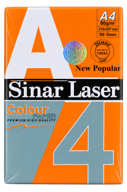 Sinar Laser color paper A4 80 GSM 500 Sheet image
