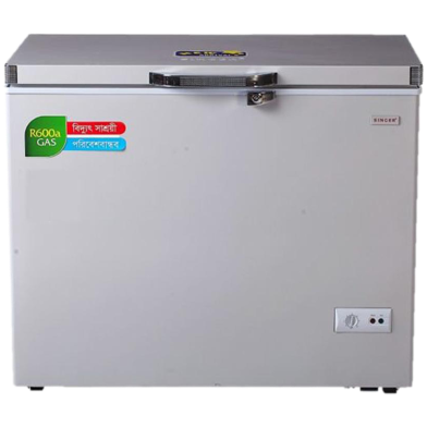 SINGER Chest Freezer | 286 Liter | 290-GL-GY | Grey image