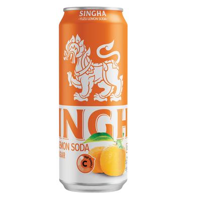 Singha Zero Sugar Yuzu Lemon Soda Water Can 330ml image