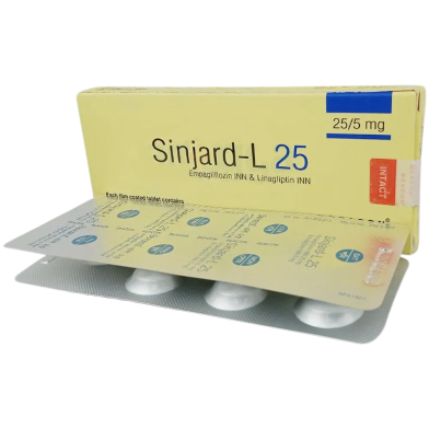 Sinjard-L 25mg 5mg Tablet-7's Strip image