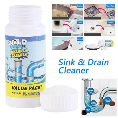 Sink And Drain Cleaner Strong Pipe Dredging Agent Fast Foaming Toilet Cleaner Super Clog Remover Toilet Clogging Cleaning Equipment image