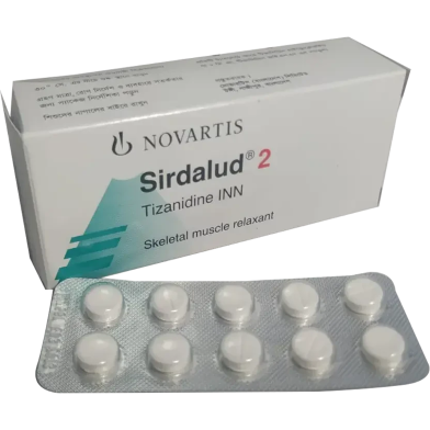 Sirdalud 2 mg Tablet 10's Strip image