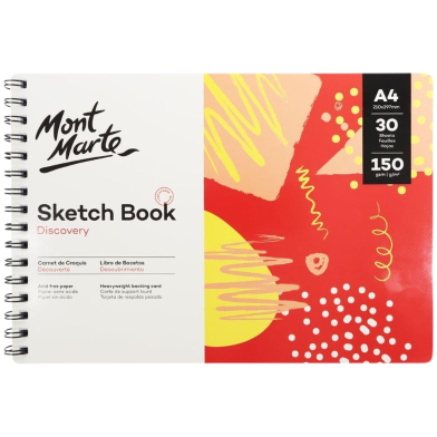 Sketch Book By Mont Marte Discovery A4-30 Sheets 150gsm image