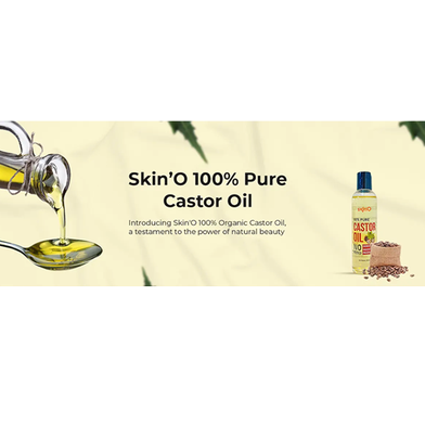 Skin'O 100 Percent Pure Castor Oil 100 ml - 880103080822 Slide 5