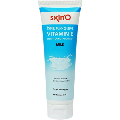 Skin'O Vitamin E Brightening Facewash (Milk) 110 ml image