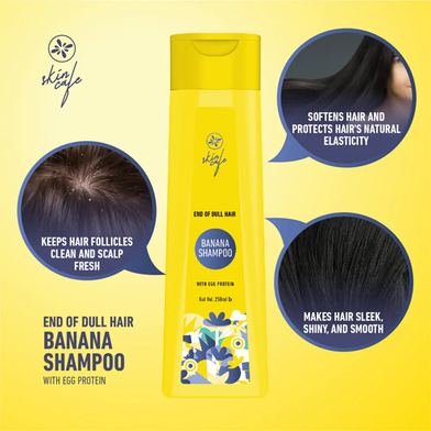 Skin Cafe End Of Dull Hair Banana Shampoo With Egg Protein Slide 5