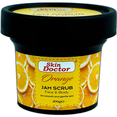 Skin Doctor Orange Smooth Gentle Skin Jam Scrub Face Body 200gm image