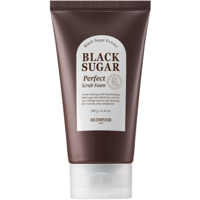 Skinfood Black Sugar Perfect Scrub Foam-180gm image