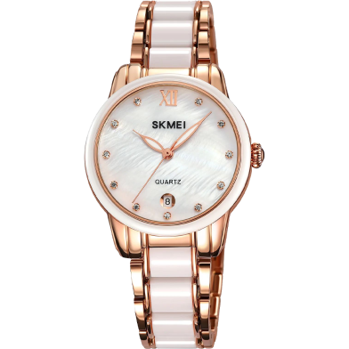 Skmei 2175 Women Ceramic Alloy Luxury Fashion Waterproof Watch image