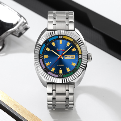 Skmei 9353 Luminous Pointer Date Week Quartz Watch for Men Women (30M Waterproof) image