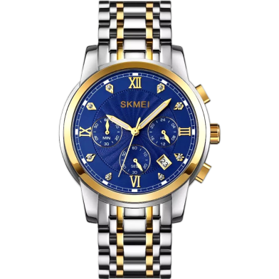 Skmei Men’S Quartz Chronograph Stainless Steel Watch image