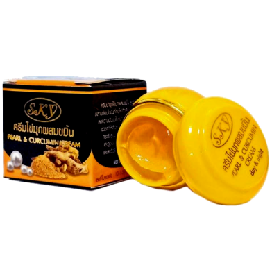 Sky Pearl And Curcumin Whitening Night Cream-20g image