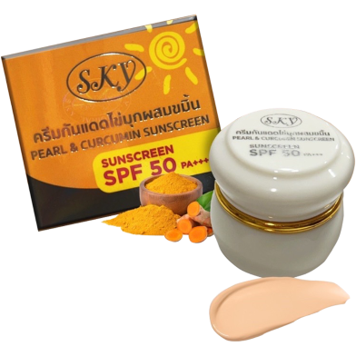 Sky Pearl and Curcumin Sunscreen SPF5 plus plus, 20gm image