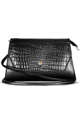 Slick Croco-Design Ladies Handbag SB-HB523 (Black) image