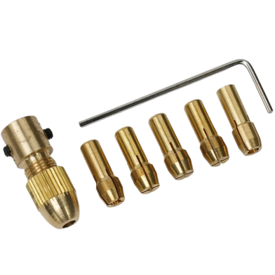 Small Electric Drill Chuck Set 7 Pcs Set For 2.3mm And 3.17mm Shaft Motor image