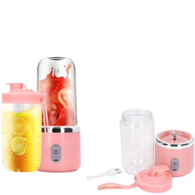 Small Portable Rechargeable Juicer Blender Easy Fresh Juice Maker for Travel Office And Home (Multicolor) image