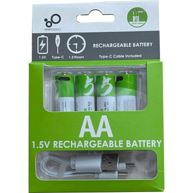 SmarToools RB40 AA 1.5V 2600mWh Rechargeable Battery (4Pcs Set) image