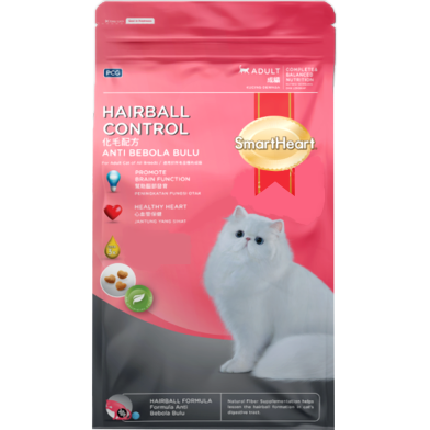 SmartHeart Dry Cat Food - Hairball Control 2.8kg image