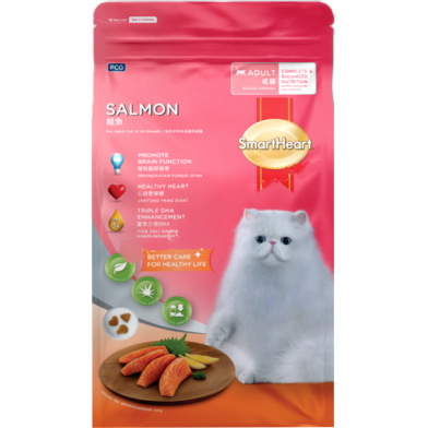 SmartHeart Dry Cat Food - Salmon Flavour 1.2kg image