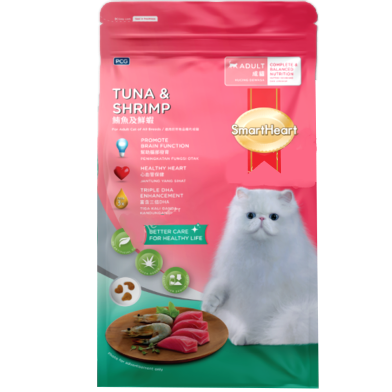 SmartHeart Dry Cat Food - Tuna And Shrimp Flavour 1.2kg image
