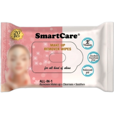 Smart Care Makeup Remover Wet Wipes 20 Pcs image