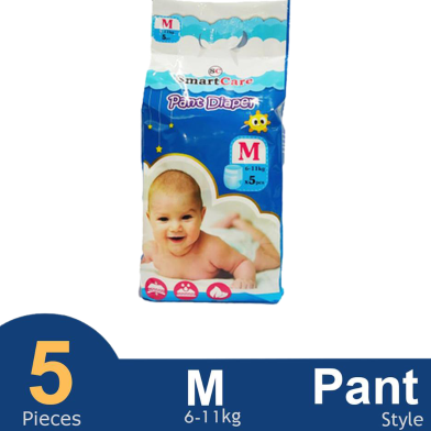 Smart Care Pant System Baby Diaper Ultra Thin (M Size) (6-11kg) (5pcs) image