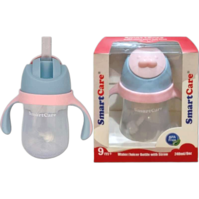 Smartcare Water Bottle With Straw (240ml) image