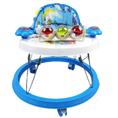 Smile Baby Walker With Music, Toddler Walking Assistant For New Born Baby (walker_melody_881324_b) Blue image