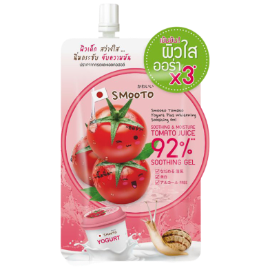 Smooto Tomato Yogurt Plus Whitening Soothing Gel 50 gm image