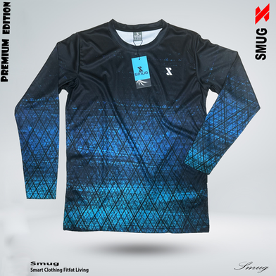 Smug Premium Full Sleeve Sport T-Shirt for Men - Soft Fabric and Comfortable - Sky Slide 2