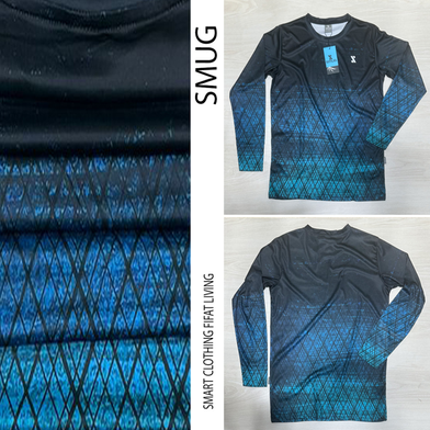Smug Premium Full Sleeve Sport T-Shirt for Men - Soft Fabric and Comfortable - Sky Slide 3